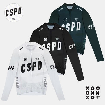 CSPD Long Sleeve Cycling Jersey - Trail & Road Windproof